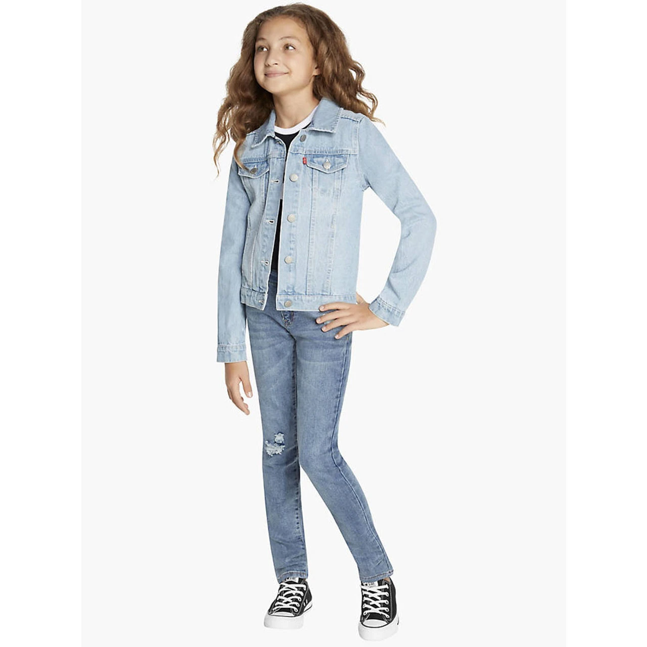 Girls' Denim Trucker Jacket - Image 3