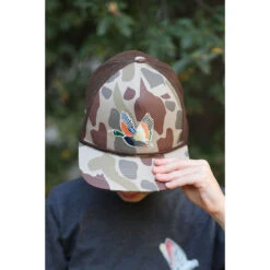 Boys' Retro Camo Duck Snapback