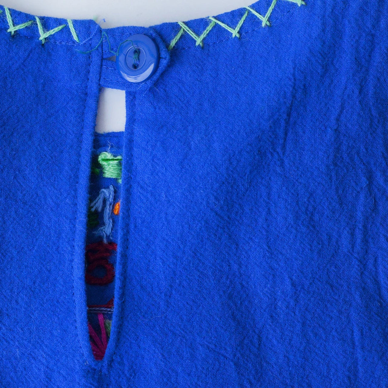 The Global Trunk Girls' Jardinita Dress - Royal Blue - Image 5