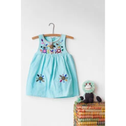 The Global Trunk Toddlers' Jardinita Dress - Pale Blue