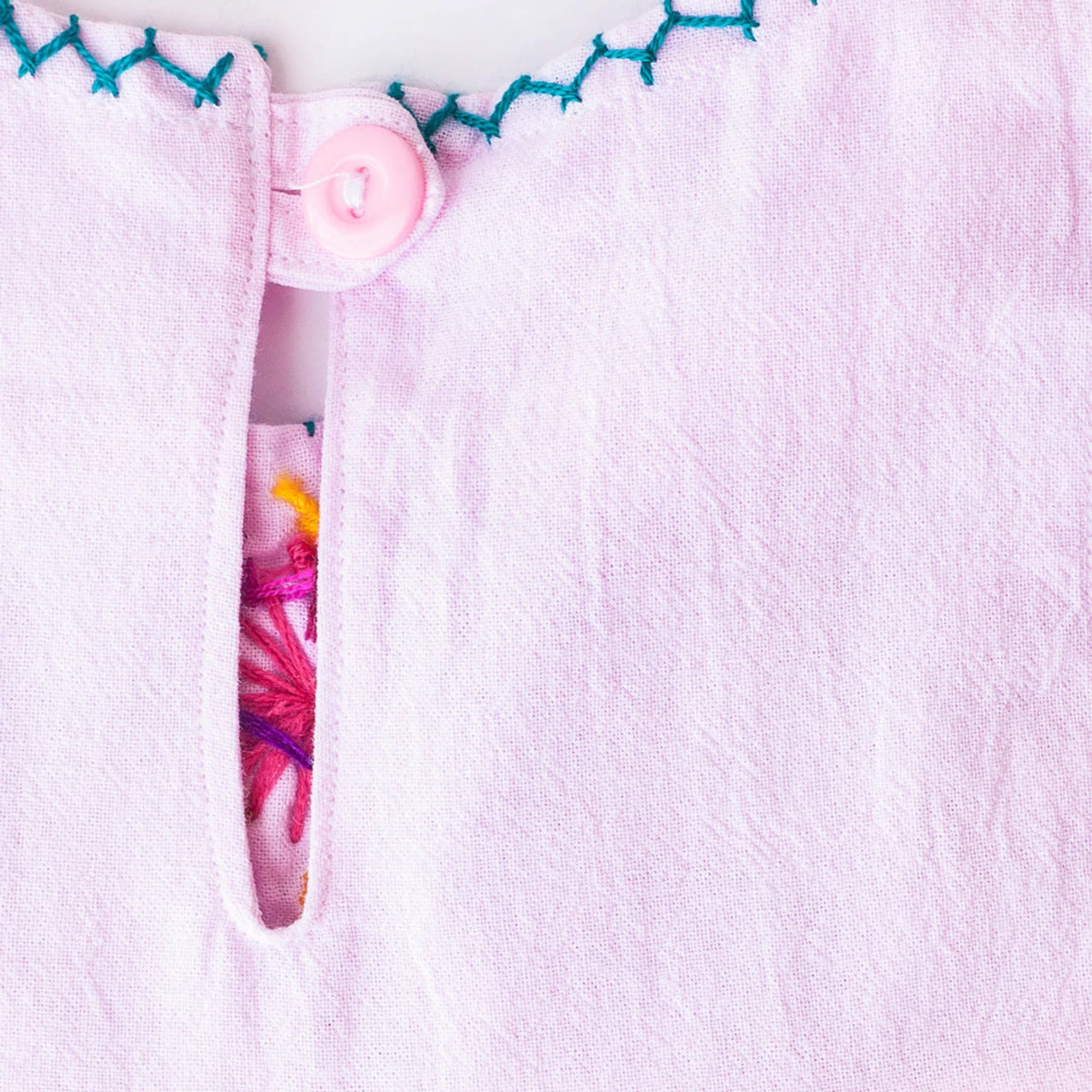 The Global Trunk Girls' Jardinita Dress - Pale Pink - Image 4