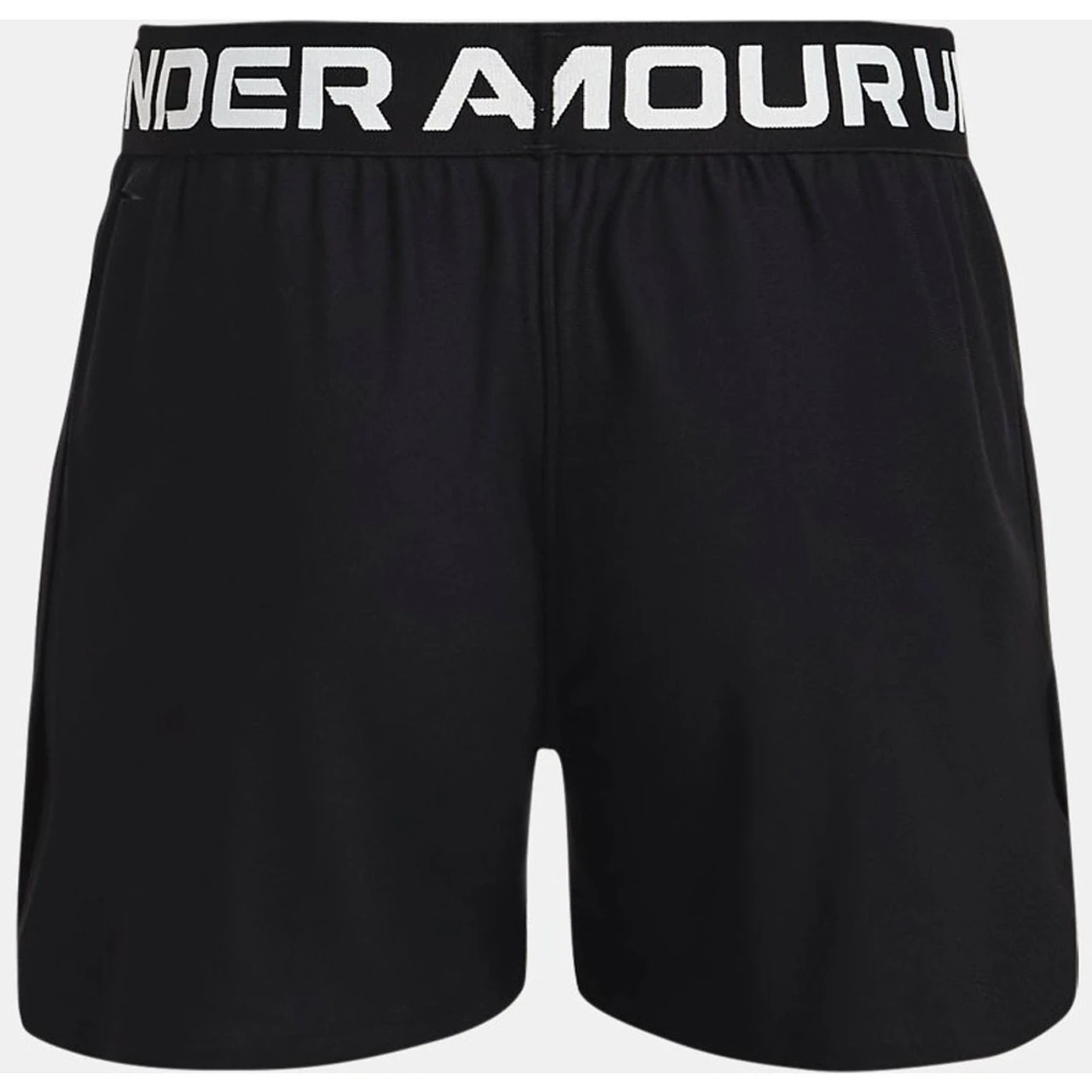 Under Armour Girls' Play Up Shorts - Black/White - Image 2
