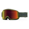 Boys' Daredevil Snow Goggle - Olive Plant Camo/ Red Mirror