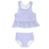 Toddlers' Periwinkle Blue Seersucker Tankini Set